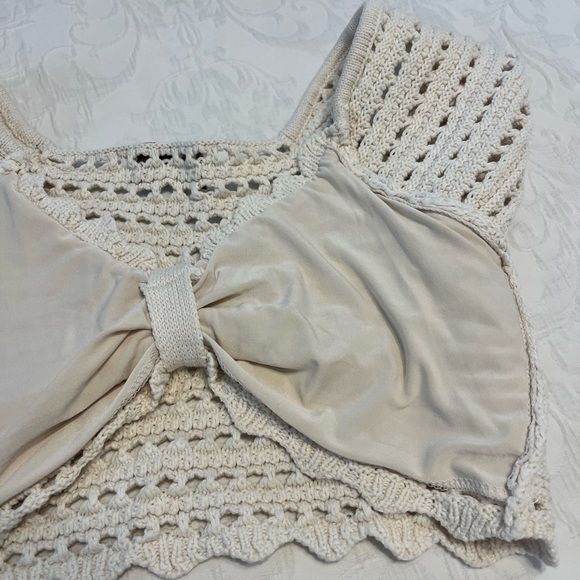 Vintage Havana Knit Crop Top - Picture 3 of 4